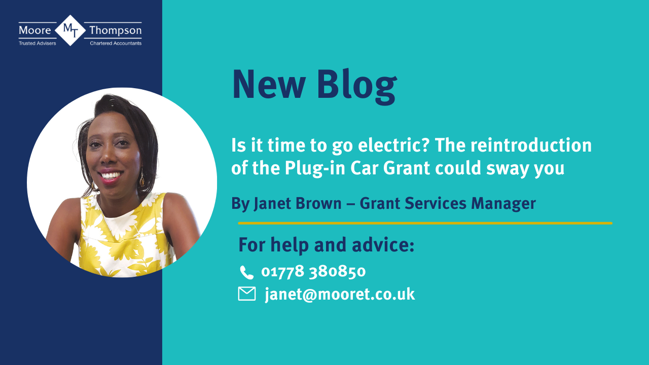 Is it time to go electric? The reintroduction of the Plugin Car Grant